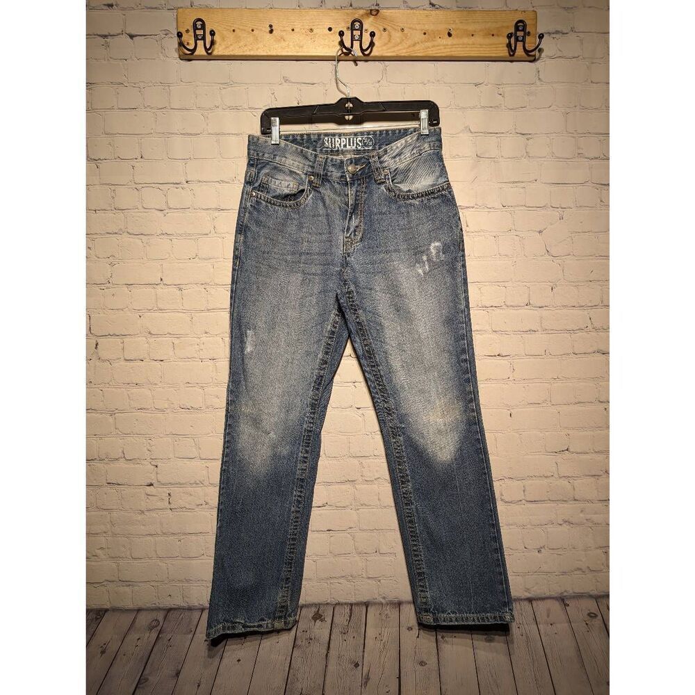 Surplus distressed straight leg jeans size 30x32 *